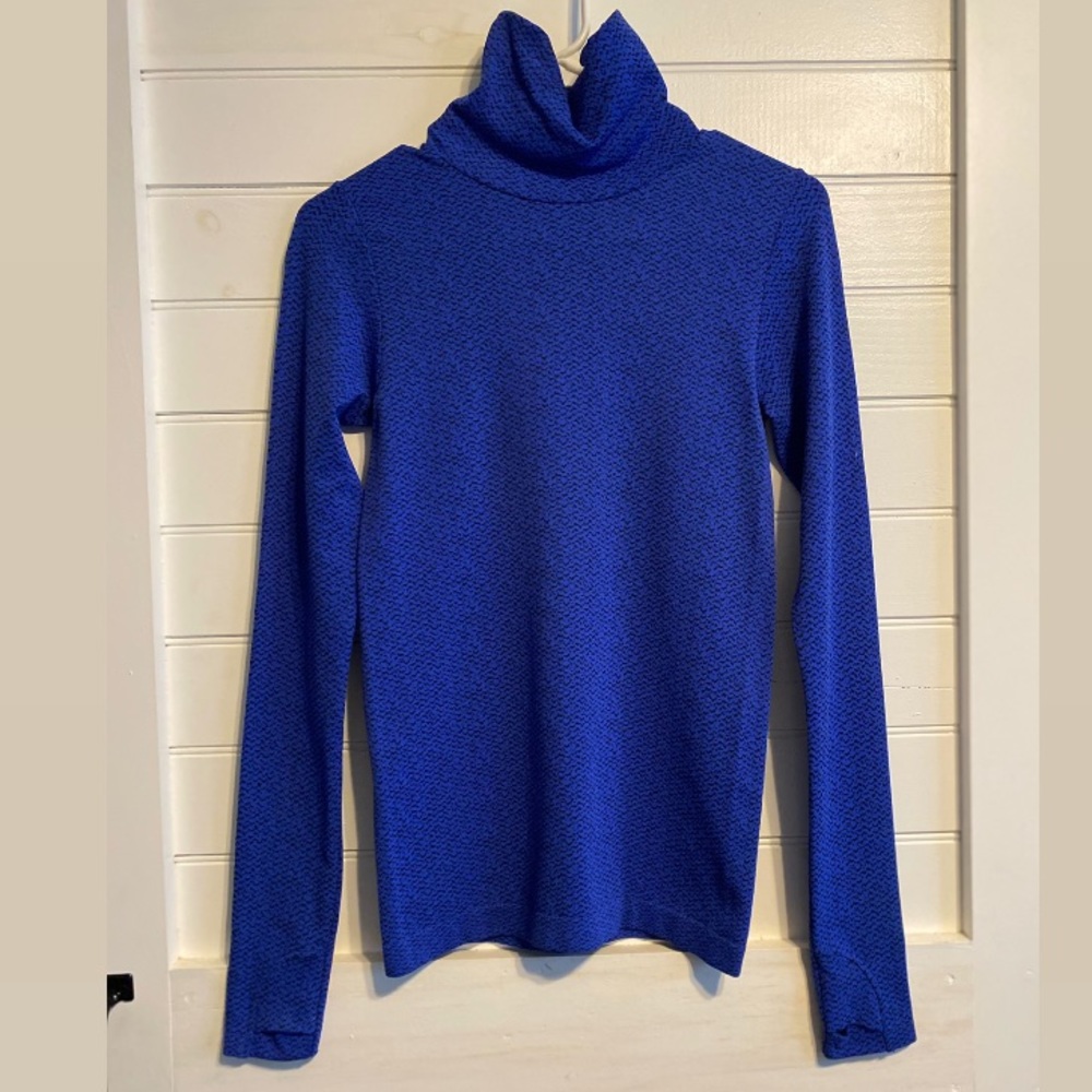 Athleta Stretch Long Sleeve Shirt - Royal Blue